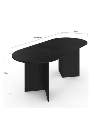 Mesa de comedor extensible Gabin - 160/200 x 75 x 90 cm