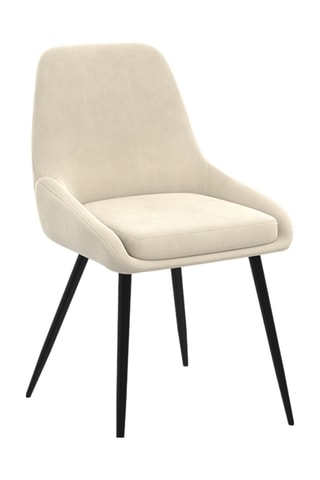 2 sillas Olivia - 47,5 x 79 x 54 cm - Tapizado de terciopelo