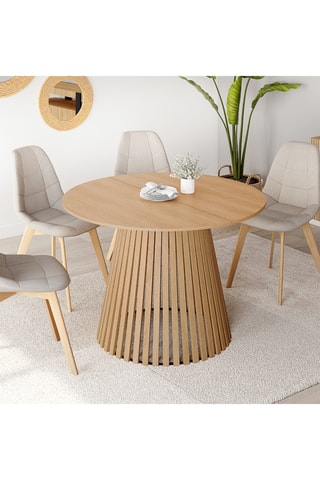 Mesa de comedor Camélia - Imitación madera