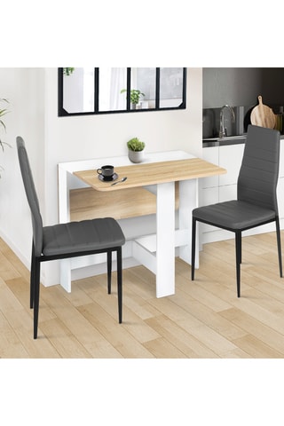 Mesa consola plegable Edi - 76/103 x 27/76 x 75 cm