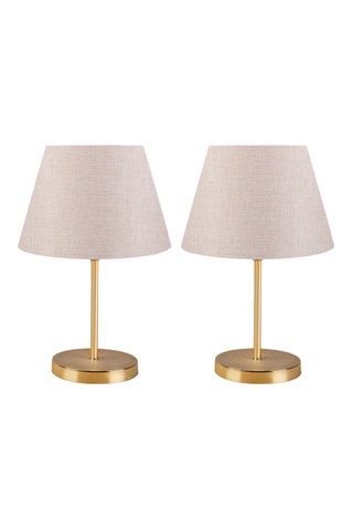 2 lampes à poser - Crème - 40 W