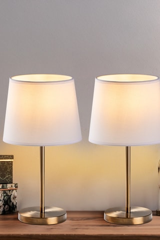 2 lampes à poser - Blanc - 40 W
