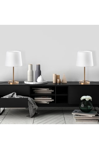 2 lampes à poser - Blanc - 40 W