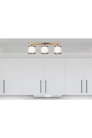 Plafonnier Way - Doré - 3 x 40 W