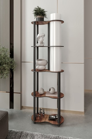 Lampadaire - Imitation noyer - 40 W - 140 cm