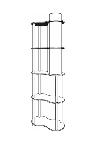 Lampadaire - Imitation noyer - 40 W - 140 cm