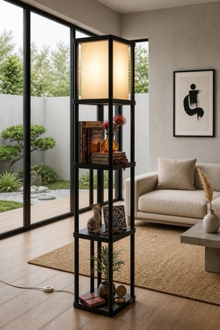 Lampadaire étagère Last Chance - Noir - 40 W