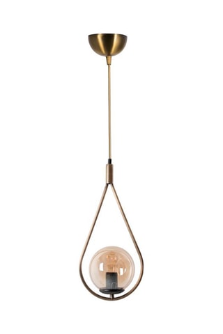 Suspension Damla Tekli - Doré - 60 W