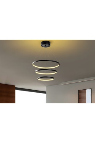 Suspension LED - Noir - 28 W