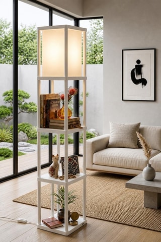 Lampadaire étagère Last Chance  - Blanc - 40 W