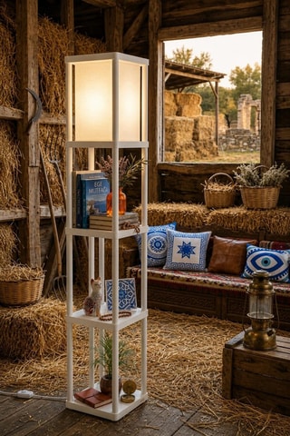 Lampadaire étagère Last Chance  - Blanc - 40 W
