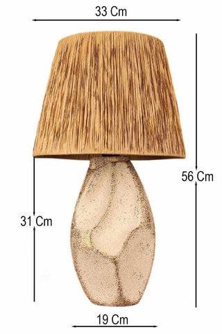 Lampe à poser BK207 - 40 W - Beige