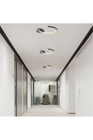 Plafonnier LED Moon - Noir - 12 W