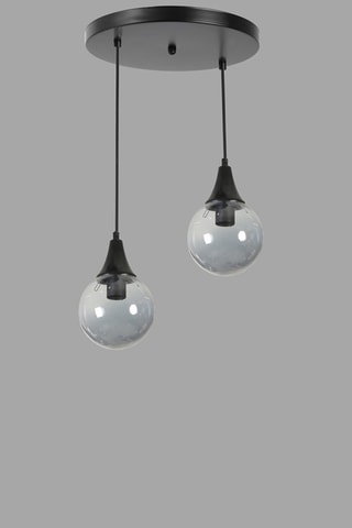 Suspension Afra 2 - Noir - 2 x 60 W