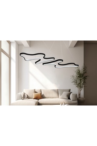 Suspension LED - noir - 60-80 W