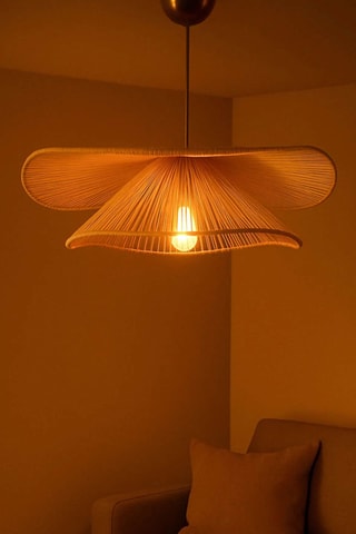 Suspension Duvela - Doré et beige - 40 W
