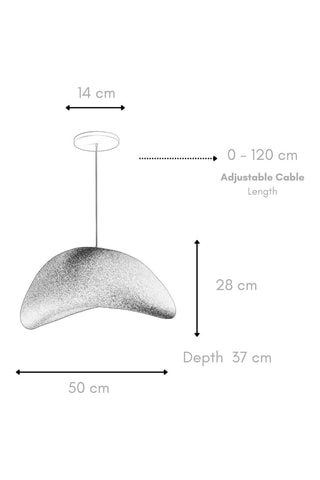 Suspension Wabi Sabi Nomu - Blanc - 40 W