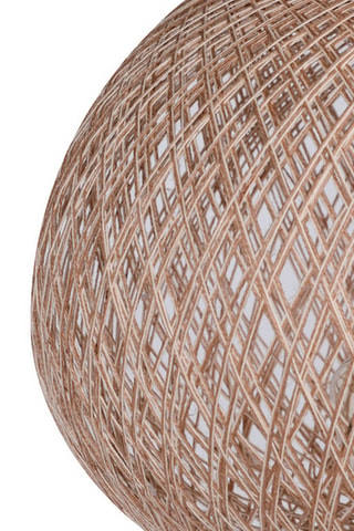 Lampadaire trépied - Crème et imitation bois - 45 - 60 W