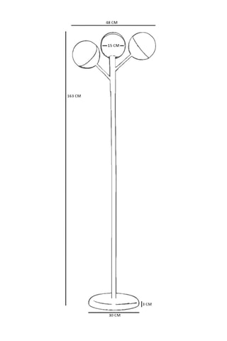 Lampadaire - 40 W - Rouge