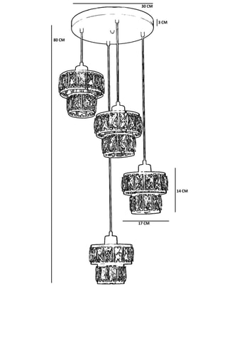 Plafonnier - 40 W - Doré