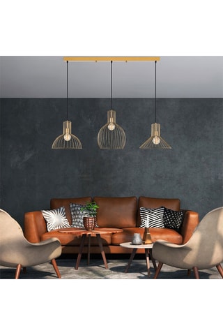 Suspension Tabut - Doré - 3 x 40 W
