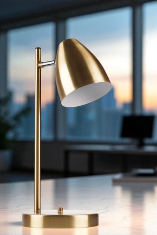 Lampe à poser - 40 W - Doré