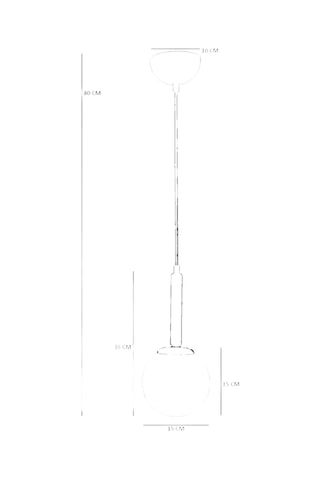 Suspension - 40 W - Doré