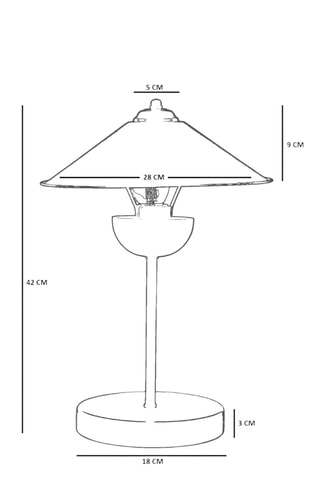 Lampe à poser - 40 W - Orange