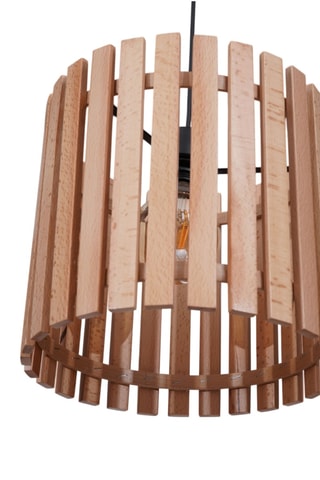 Suspension en bois - 40 W - Naturel