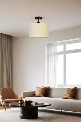 Plafonnier en bambou - 40 W - Beige