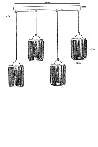 Plafonnier - 40 W - Doré