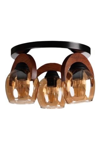 Plafonnier - 40 W - Naturel et noir