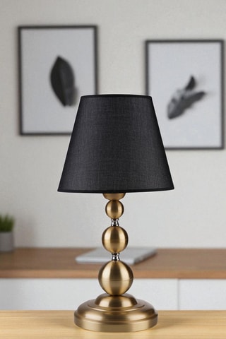 Lampe à poser - 40 W - Noir et doré