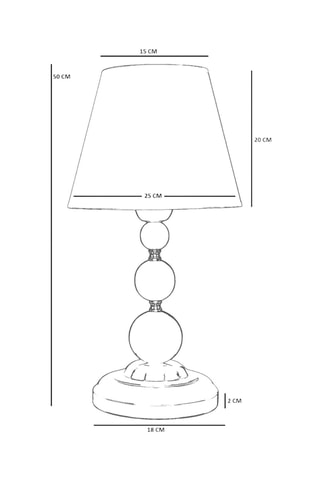 Lampe à poser - 40 W - Noir et doré