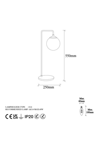 Lampe à poser Viran - Noir
