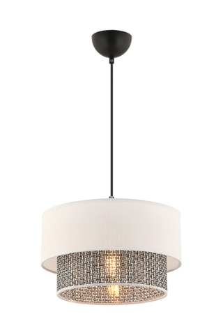 Suspension Echo - Blanc et gris - 45-60 W