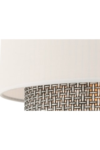 Suspension Echo - Blanc et gris - 45-60 W