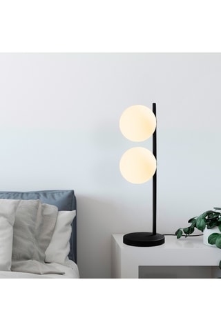 Lampe de table - Noir - 2 x 40 W