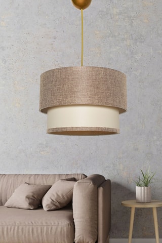 Suspension - Beige et crème - 60 W