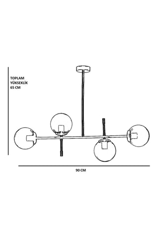Suspension Favori - Doré - 4 x 60 W