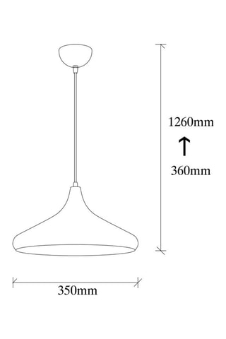 Suspension Berceste - Doré - 40 W