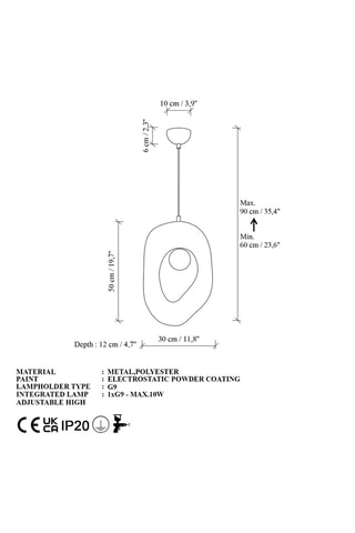 Suspension - Blanc - 8 W