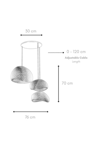 Suspension Wabi Sabi Stillforms - Blanc - 40 W