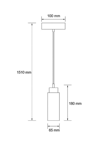 Suspension en bois et travertin - Naturel - 40 W