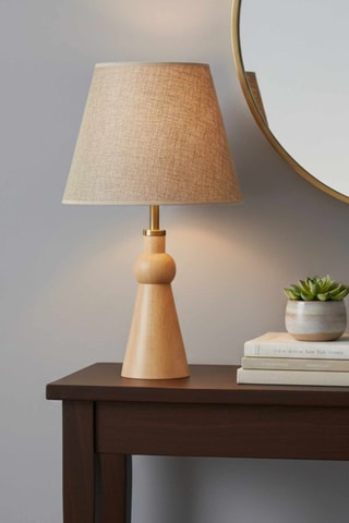 Lampe à poser en bois - Naturel