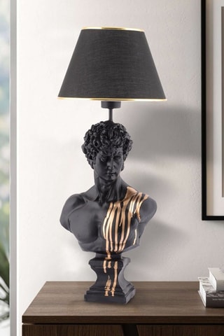 Lampe à poser - Noir et doré - 45 - 60 W