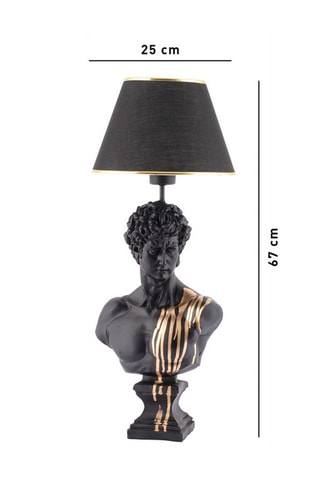 Lampe à poser - Noir et doré - 45 - 60 W