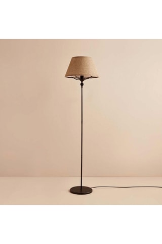 Lampadaire - Beige et noir - 60 W