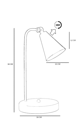 Lampe à poser - 40 W - Noir