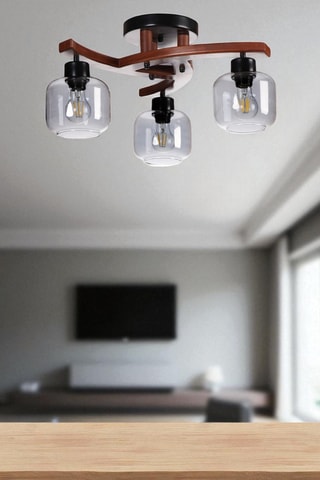Plafonnier - 40 W - Marron